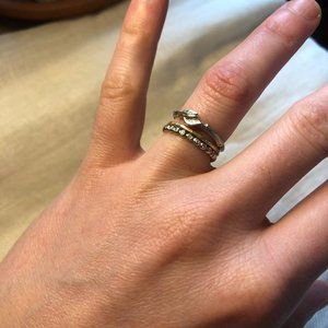 Seedling Diamond White Gold Stacking/Engagement Ri